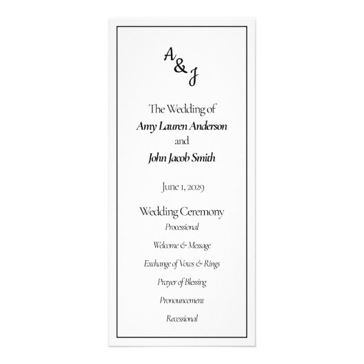 式結婚カード ラックカード (正面)