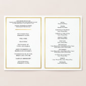 式結婚プログラムシンプルスタイリッシュハート 箔カード (内部)