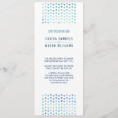 式結婚プログラムシンプルboho pattern blue プログラム (正面)