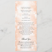 式結婚プログラムバラ金ゴールドきらめく灯 プログラム (裏面)