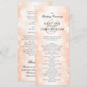 式結婚プログラムバラ金ゴールドきらめく灯 プログラム (正面/裏面)