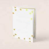 式結婚プログラム大水玉模様 箔カード (正面)