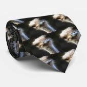 式芸術的付きダチョウおっちょこちょいのポートレート ネクタイ (ロール)