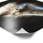 式芸術的付きダチョウおっちょこちょいのポートレート フォトプリント (角)