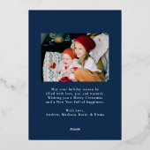 弓お洒落海軍2写真 箔シーズンカード (裏面)