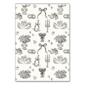 弓お洒落、手引き結婚の テーブルナンバー (裏面)