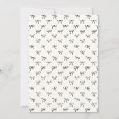 弓お洒落、手描き甘い16誕生日 招待状 (裏面)