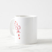 弓つきキャンディーケーン コーヒーマグカップ (正面左)