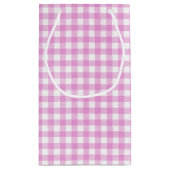 弓でベビーガールの足跡 スモールペーパーバッグ (裏面)