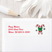 弓で結んだクリスマスカン ラベル (インサイチュ)