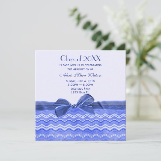 弓で青い波 招待状 (スタンド正面)