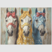 弓とお洒落手綱に一致するデコップウマ 薄葉紙 (正面)