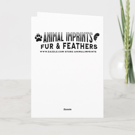 弓とかわいらし納屋のクリスマスを持つ茶色の馬 カード (裏面)