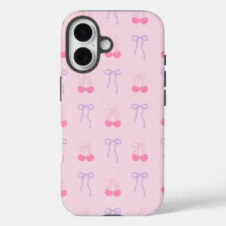 弓とさくらんぼ美的Iphoneケースのための彼女 iPhone 16ケース