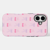 弓とさくらんぼ美的Iphoneケースのための彼女 Case-Mate iPhoneケース (裏面 (横))