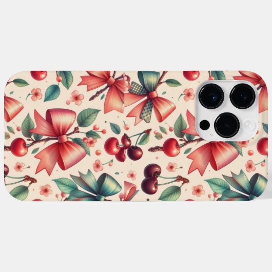 弓とさくらんぼ Case-Mate iPhoneケース (裏面 (横))