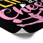 弓とそのきらきら光る応援ものチアリーダーのダンス ポスター (角)