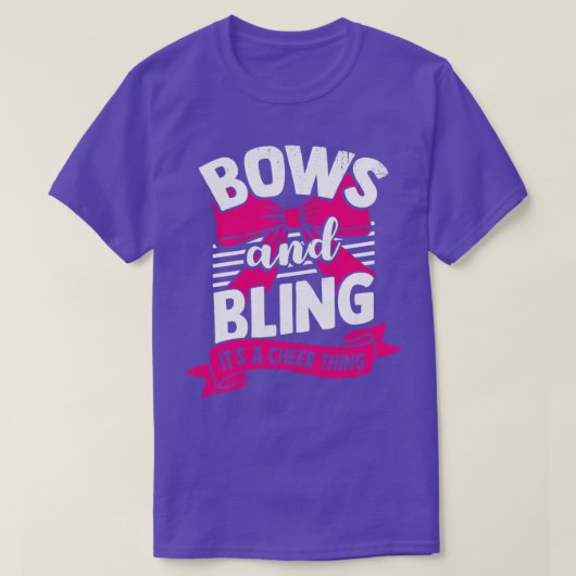 弓とそのきらきら光る応援ものチアリーダーの贈り物 Tシャツ (デザイン正面)