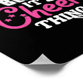 弓とそのきらきら光る応援物女の子チアリーダー ポスター (角)