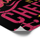 弓とそのきらきら光る応援Thingチアリーダースポーツ ポスター (角)