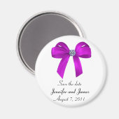 弓とダイヤモンド日付マグネットを保存 マグネット (正面/裏面)