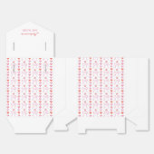 弓とハートパターン赤ちゃんシャワー フェイバーボックス (見開き)