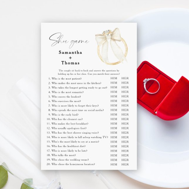 弓とリングや輪ブライダルシャワーシューゲーム (クリエイターアップロード済み)