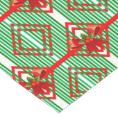 弓とレトロストライプクリスマステーブルランナー ロングテーブルランナー (コーナー)