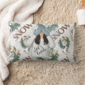 弓と氷のスケートを持つ女性を抱き締めよう ランバークッション (ブランケット)