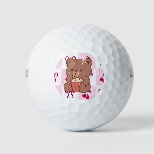 弓と熊のゴルフボール ゴルフボール (正面)