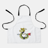 弓と矢で射手としてのヘビ エプロン (正面)