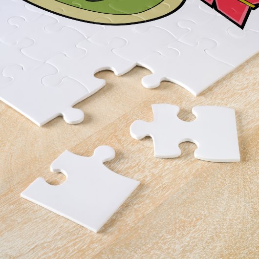 弓と矢で射手としてのヘビ ジグソーパズル (側面)