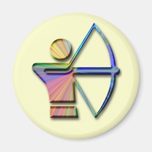 弓と矢の射手 マグネット (正面)