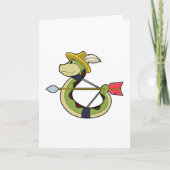 弓と矢を持つアーチャーのような蛇 カード (正面)