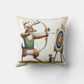 弓と矢を持つ鹿 クッション (裏面)