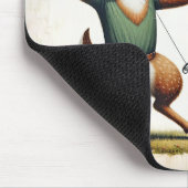 弓と矢を持つ鹿 マウスパッド (コーナー)