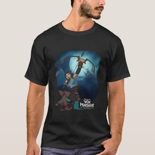 弓と矢を持つVox Machina Vexの伝説 Tシャツ (正面)