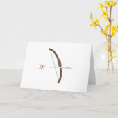 弓と矢 カード (黄色い花)