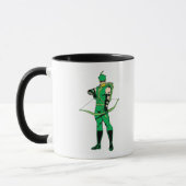 弓と緑の矢印 マグカップ (左)