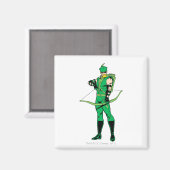 弓と緑の矢印 マグネット (正面/裏面)