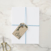 弓と鈴の贈り物ラベルで世界に喜び ギフトタグ (より糸付き)