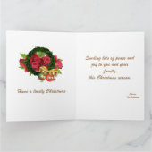 弓と鐘メリークリスマスカード カード (内部)