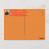 弓と雪のカンザスホワイトフェンス…ポストカード ポストカード (裏面)