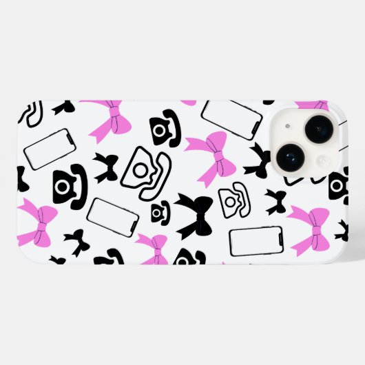 弓と電話iPhoneケース Case-Mate iPhoneケース (裏面 (横))