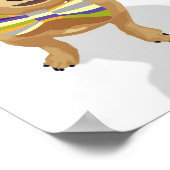 弓のネクタイのポスターのチワワ ポスター (角)