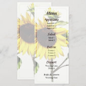 弓のメニューを結婚取るヒマワリ メニュー (正面/裏面)