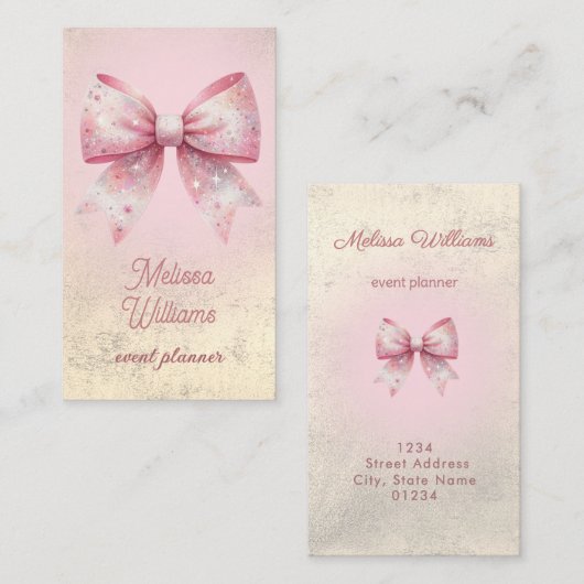 弓のロゴ 名刺 (正面/裏面)