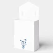 弓の付いた青い花 フェイバーボックス (オープン)