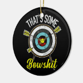 弓の弓の射手であるアーチェリー セラミックオーナメント (左)