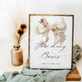 弓の数フローラバビーブシャワー ポスター